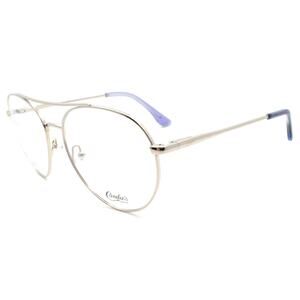 Candie's CA0173 010 Women's Eyeglasses Aviator 55-15-140 Shiny Light Nickeltin